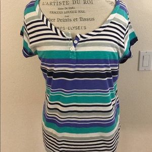 BOGO50% off Cute Gap Striped Top Size L